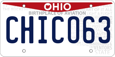 OH license plate CHICO63