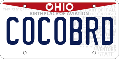 OH license plate COCOBRD