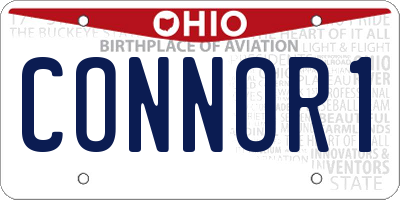 OH license plate CONNOR1