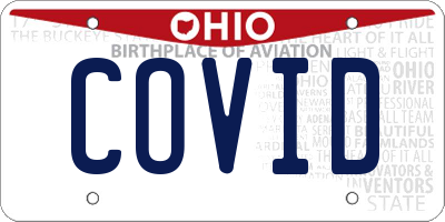 OH license plate COVID