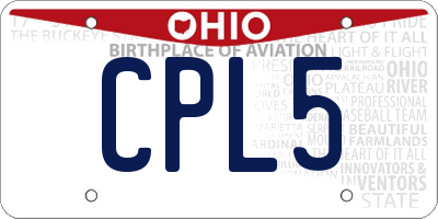 OH license plate CPL5