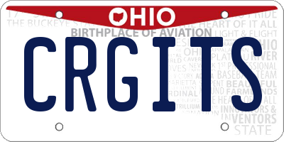 OH license plate CRGITS