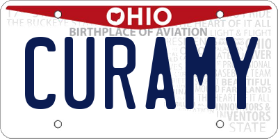 OH license plate CURAMY