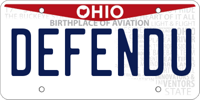 OH license plate DEFENDU