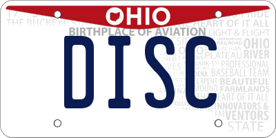 OH license plate DISC