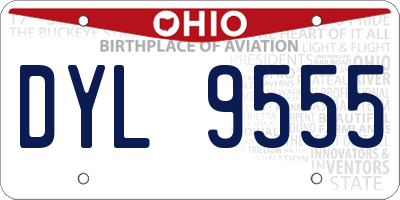 OH license plate DYL9555