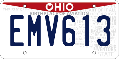 OH license plate EMV613