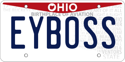 OH license plate EYBOSS