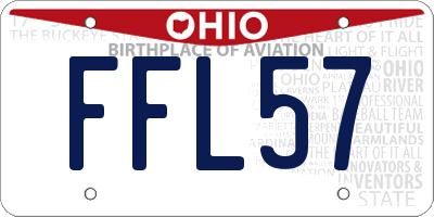 OH license plate FFL57