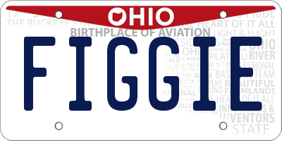 OH license plate FIGGIE