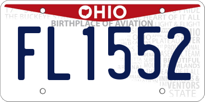 OH license plate FL1552