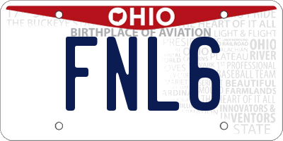 OH license plate FNL6