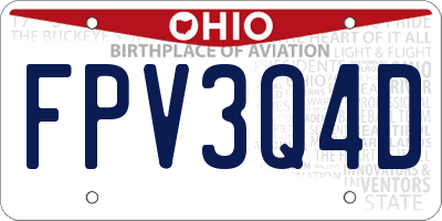 OH license plate FPV3Q4D