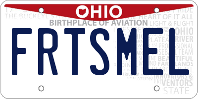 OH license plate FRTSMEL