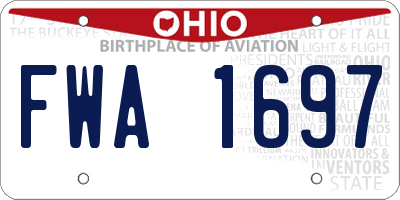 OH license plate FWA1697