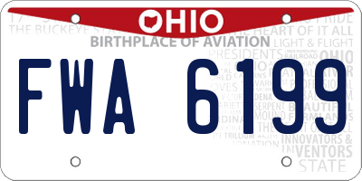 OH license plate FWA6199