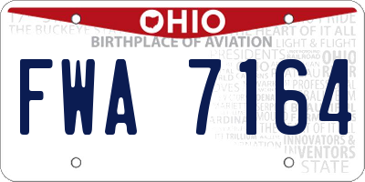 OH license plate FWA7164