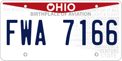 OH license plate FWA7166