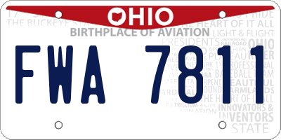 OH license plate FWA7811