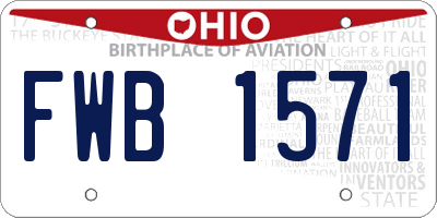 OH license plate FWB1571