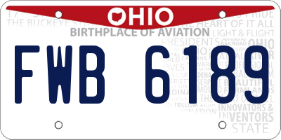 OH license plate FWB6189