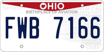 OH license plate FWB7166