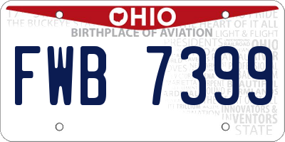 OH license plate FWB7399