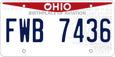 OH license plate FWB7436