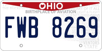OH license plate FWB8269