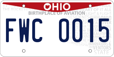 OH license plate FWC0015
