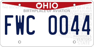 OH license plate FWC0044