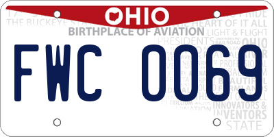 OH license plate FWC0069