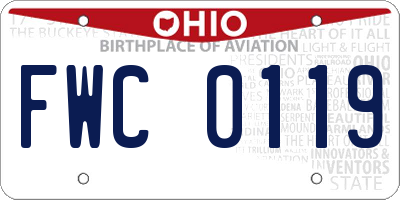 OH license plate FWC0119