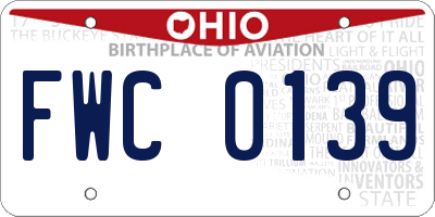 OH license plate FWC0139