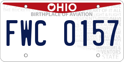 OH license plate FWC0157