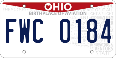 OH license plate FWC0184