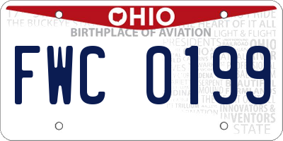 OH license plate FWC0199