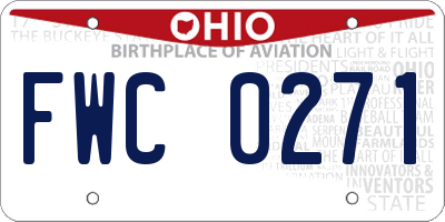 OH license plate FWC0271