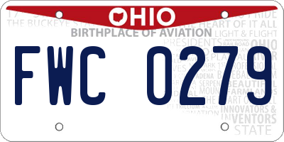 OH license plate FWC0279