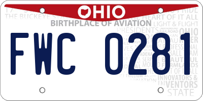 OH license plate FWC0281