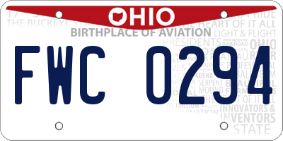 OH license plate FWC0294
