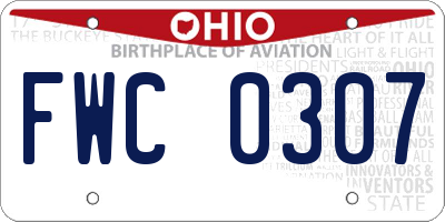 OH license plate FWC0307