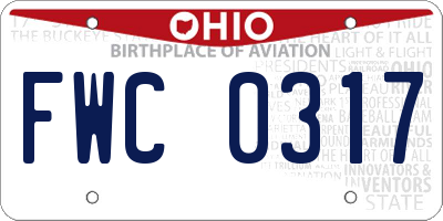OH license plate FWC0317