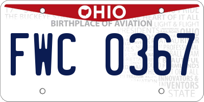 OH license plate FWC0367
