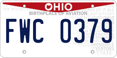 OH license plate FWC0379