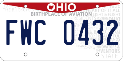OH license plate FWC0432