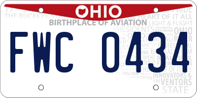 OH license plate FWC0434