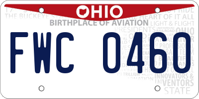 OH license plate FWC0460