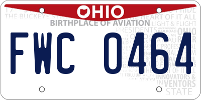OH license plate FWC0464