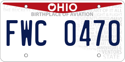 OH license plate FWC0470